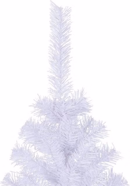 Berkfield Home Dense Artificial Christmas Tree with Steel Stand, White, Height: 210 cm