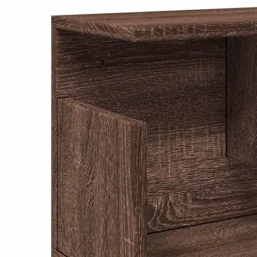 vidaXL Modern Wall Cabinet in Brown Oak Engineered Wood, W: 100 cm, D: 30 cm, H: 30 cm – 4