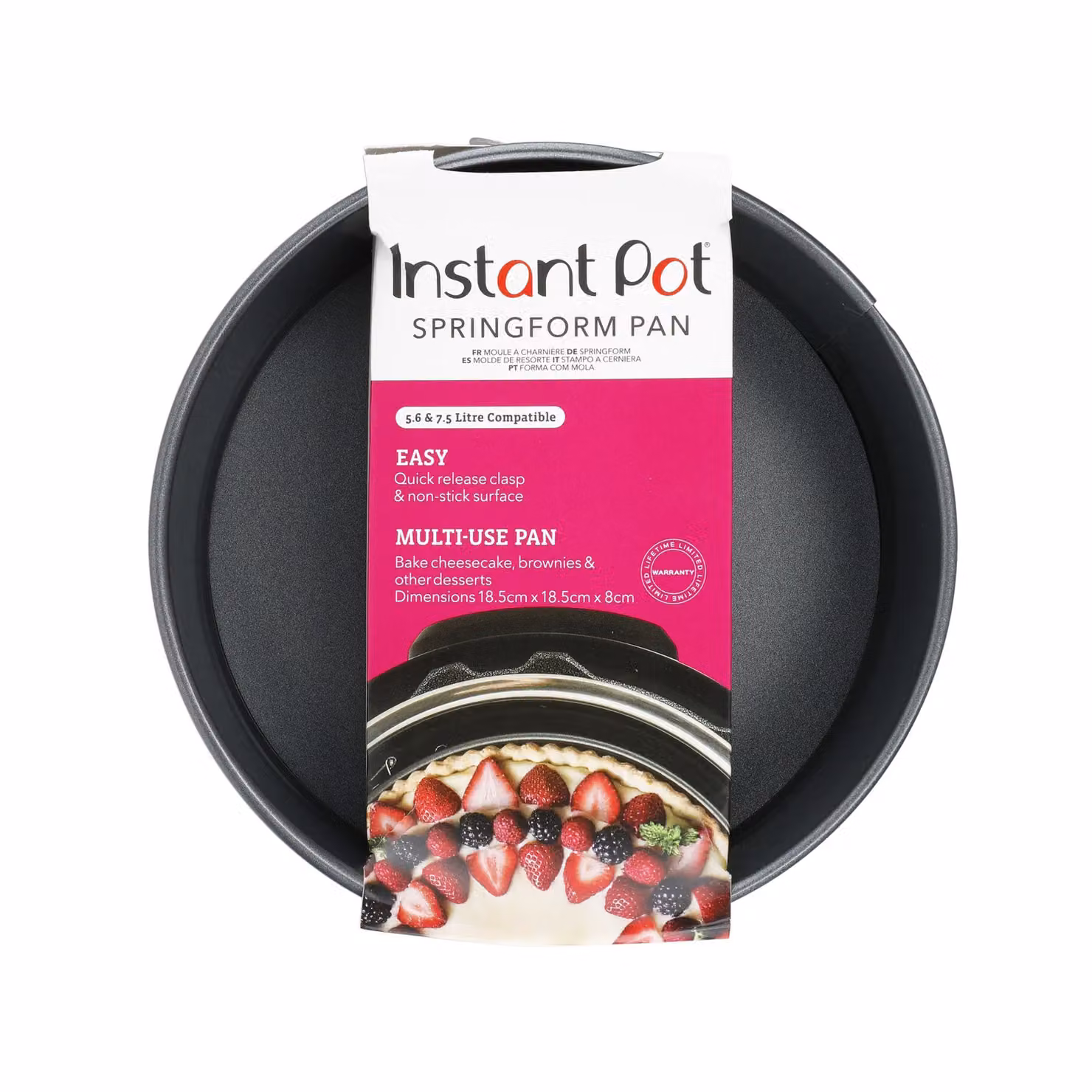 MasterClass Non-Stick Round Springform Pan in Dark Grey – 8