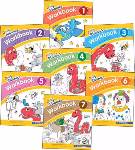 Jolly Phonics Workbooks 1–7 Multicolour Paper Edition