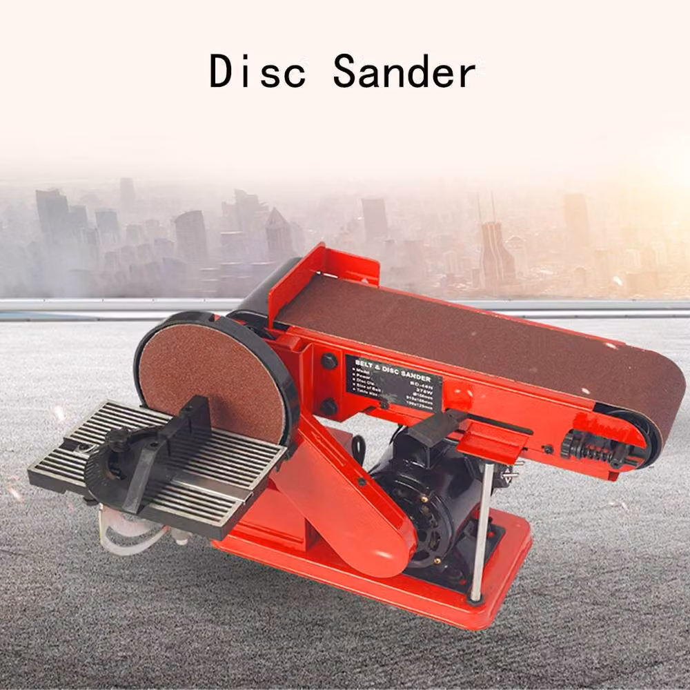 EONLION 500W Belt and Disc Benchtop Sander, 390mm, Red – 3