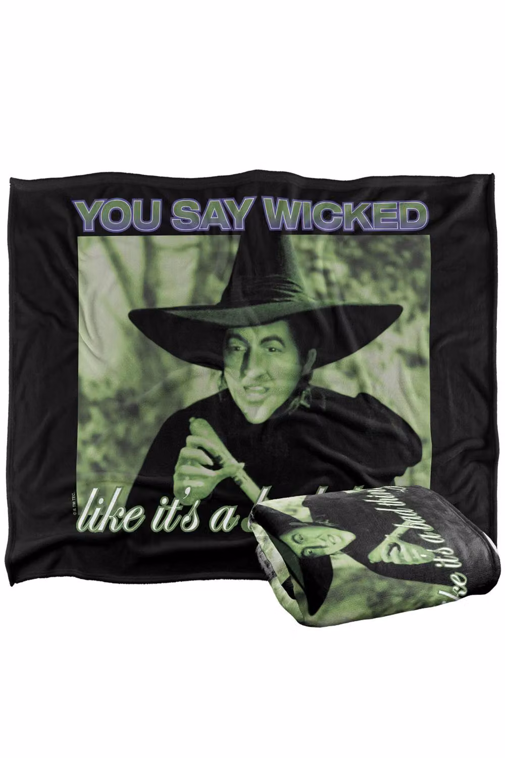 LOGOVISION The Wizard Of Oz Wicked Witch Silky Touch Super Soft Fleece Throw Blanket, Multicolour, W/D/H: 91 x 147 cm – 7