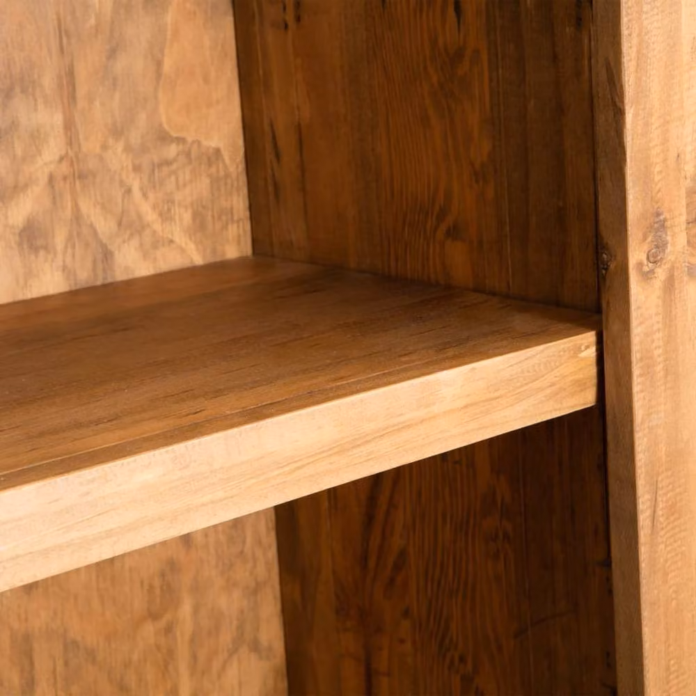 Berkfield Home Freestanding Solid Pinewood Bathroom Cabinet in Brown, W/D/H: 48 x 32 x 170 cm – 2