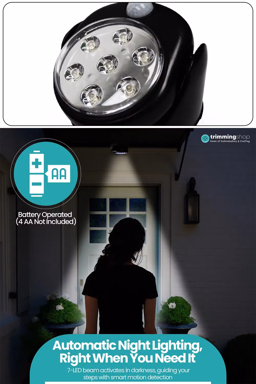 Neel Blue Black Cordless Dummy CCTV Camera with 7 LED Lights and Motion Sensor – 5