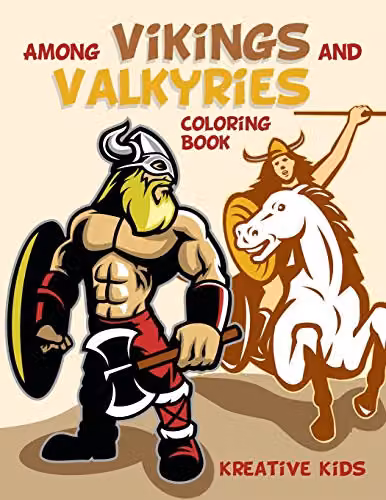 Among Vikings and Valkyries Adult Coloring Book by Traudl Whlke – 1