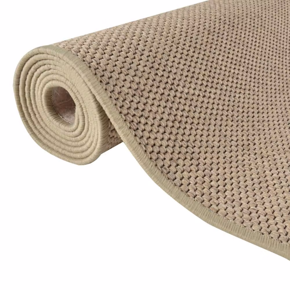 Berkfield Home Sisal Look Carpet Runner in Sand, W: 80 cm, L: 400 cm – 3