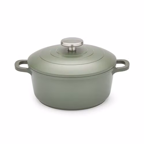 Morphy Richards Green Cast Aluminium Casserole with Ceramic Non-Stick Coating, 2.3 l – 1