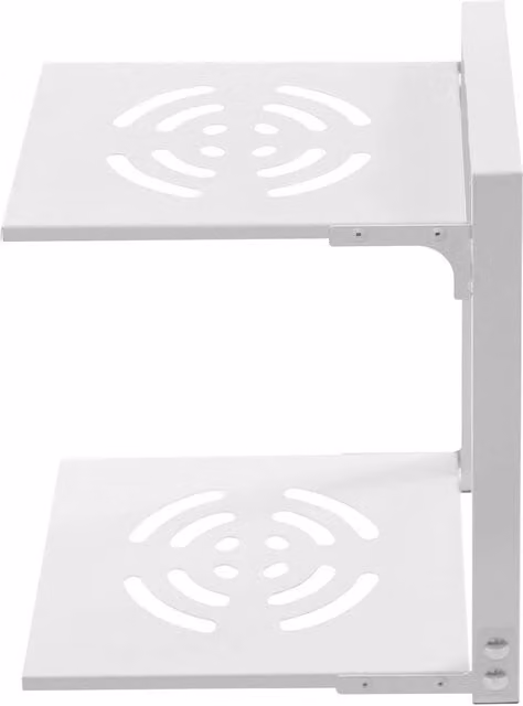 VOGREX Freestanding Metal Pot Pan and Lid Storage Organizer Rack in White