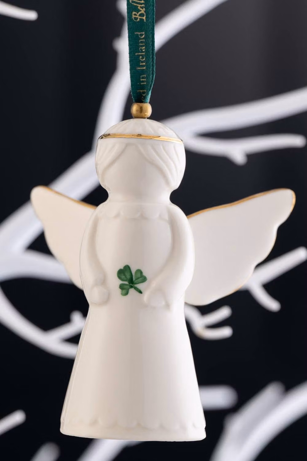 Belleek Classic Irish Porcelain Angel Ornament in White – 2