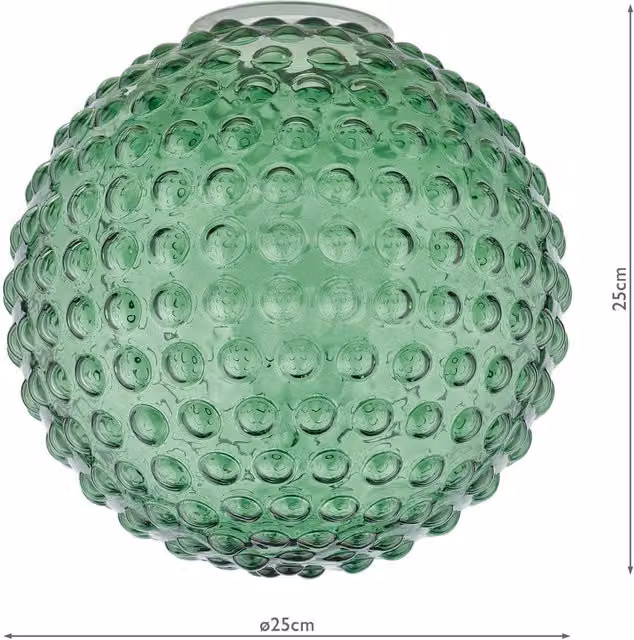 Dar HOB8824 Green Glass Sphere with Reducer Ring