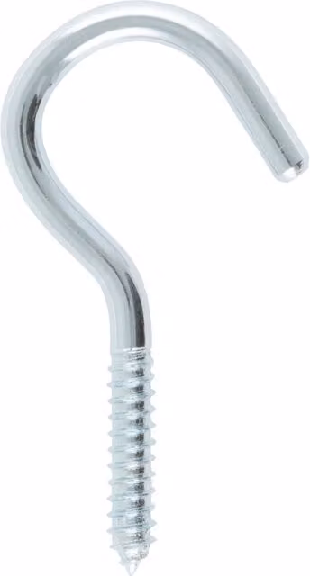 Hiatt Galvanised Steel Screw Hooks in Silver, 100 mm