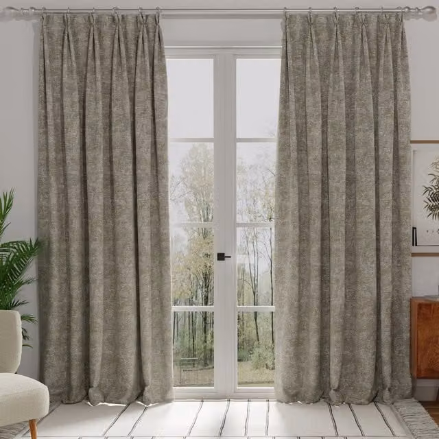 Terrys Arcadia Made to Measure Blackout Fabric Panel Curtain in Beige