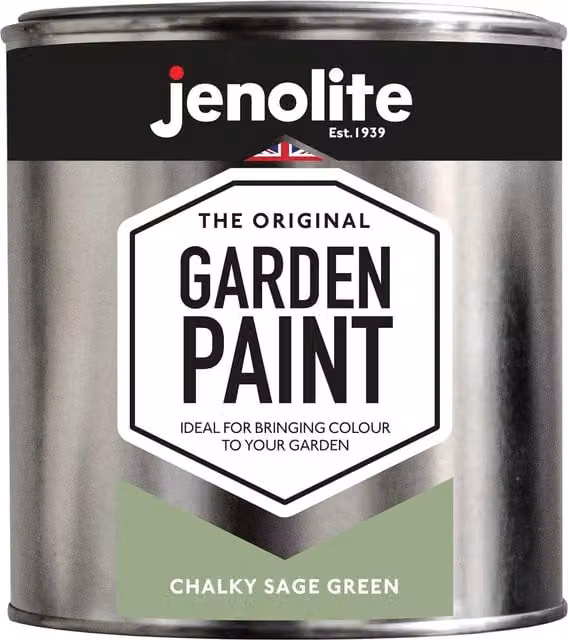 Jenolite Weatherproof Matt Wood Paint in Green, 1 l