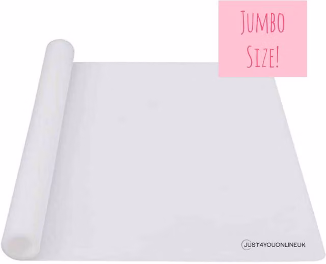 Just4youonlineUK Extra Large White Resin and Silicone Mat for Art and Craft