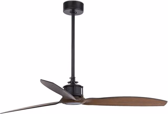 Faro Just Ceiling Fan in Walnut and Black with Remote Control