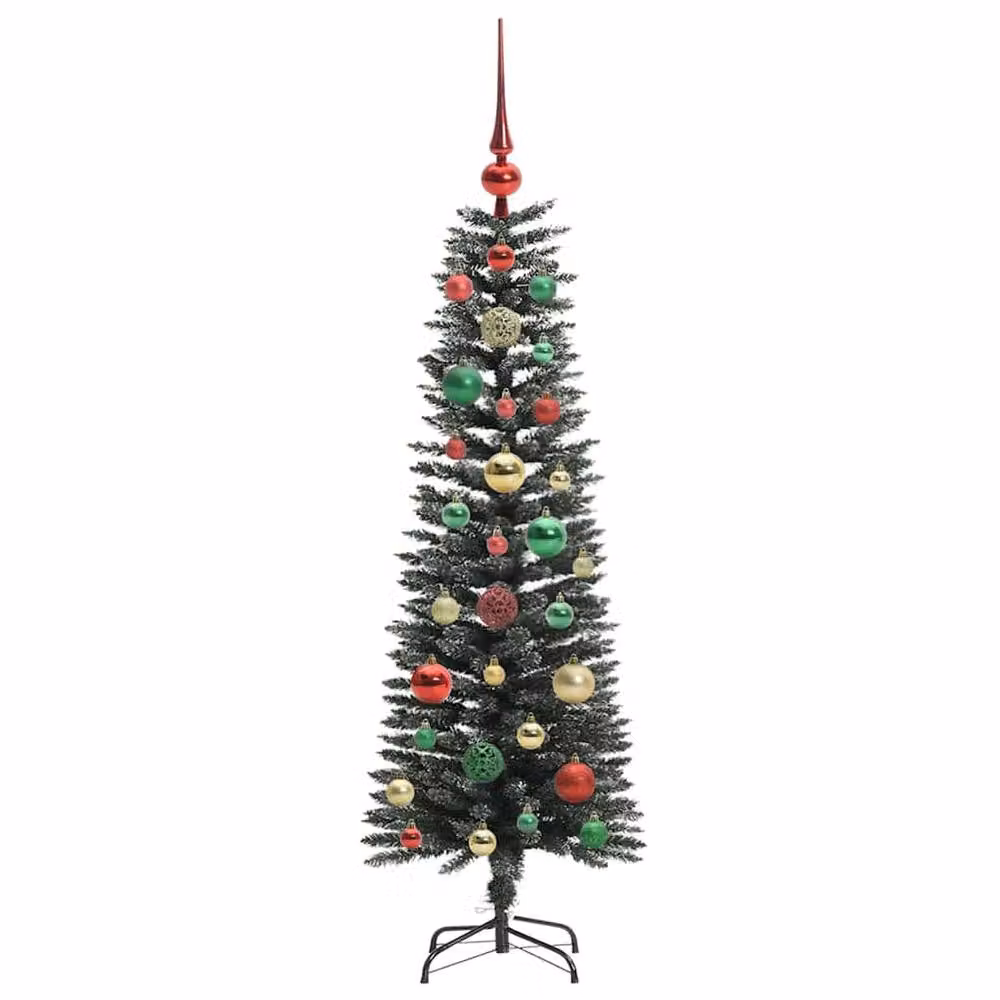 Berkfield Home Elegant Green Artificial Christmas Tree with Stand, H 120 x W 40.5 x D 40.5 cm – 4