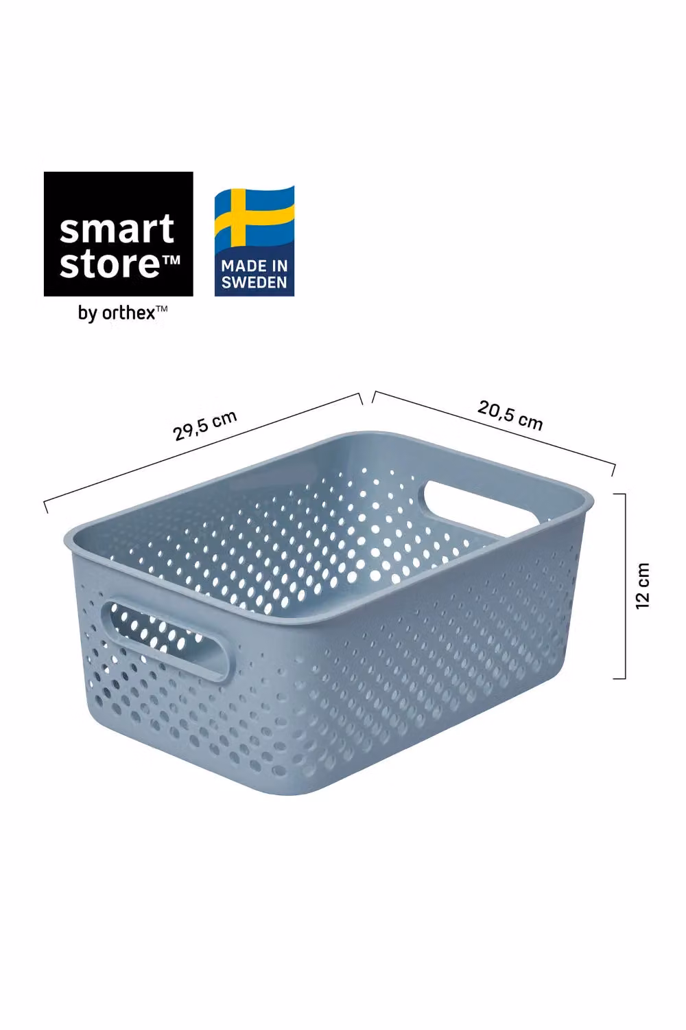 SmartStore Essence Large Sea Salt Storage Tray Basket in Blue, 11.4 l – 2
