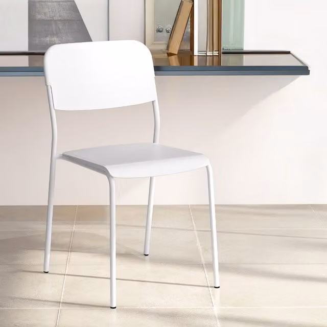 Costway Modern Dining Chairs Set of 4 in White