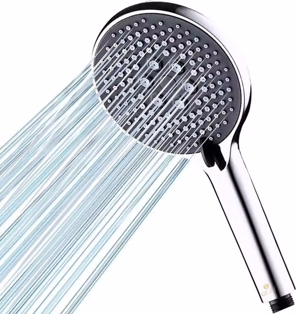 FLAVORA Round Chrome Overhead Shower Head in Silver, W: 180 cm, H: 180 cm
