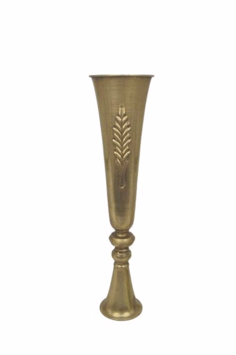 KDMD Antique Gold Metal Table Centre Vase, Height: 60 cm – 2