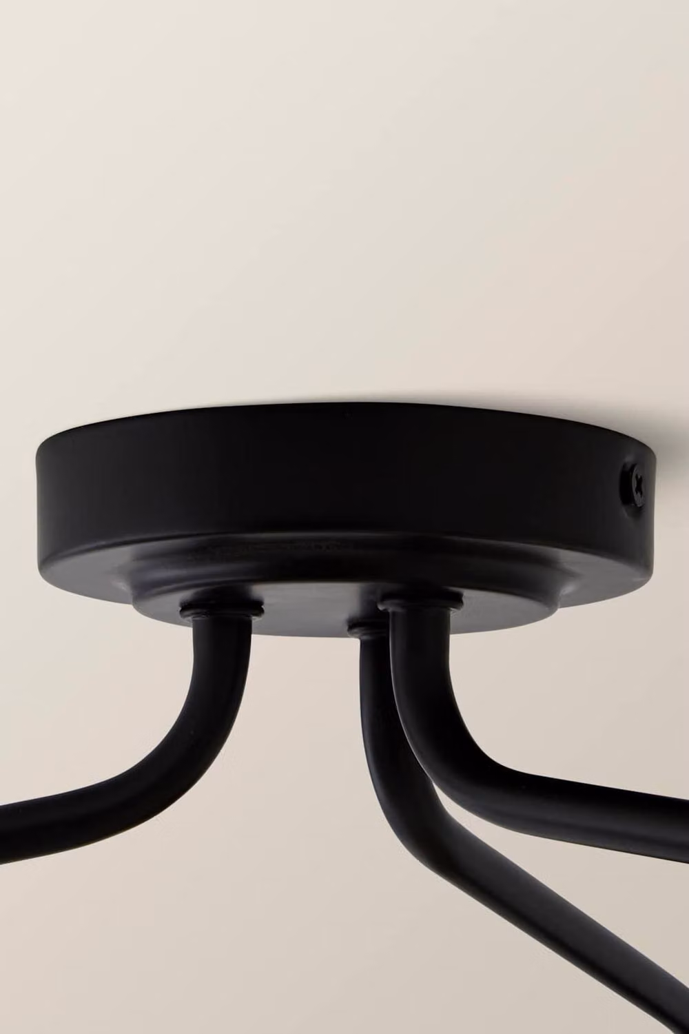 ValueLights Clara 3 Arm Ceiling Light with Black Pleated Fabric Shades – 2