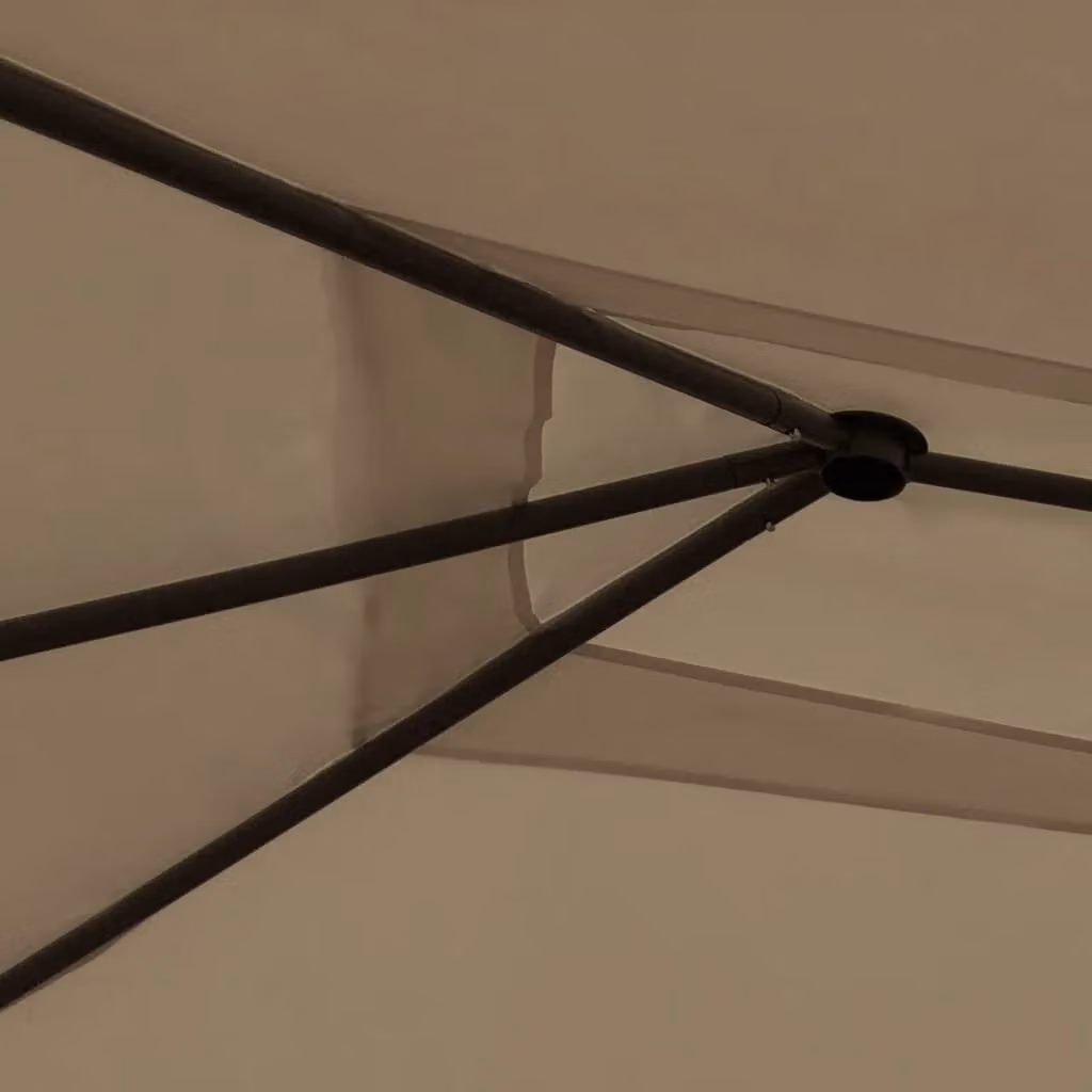 Berkfield Home Gazebo in Beige, W: 300 cm, D: 300 cm, H: 260 cm – 2