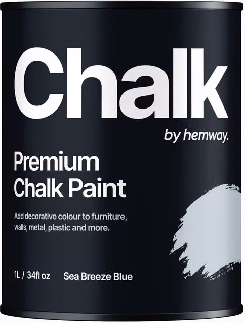 Hemway Chalk Paint Flat Matt in Sea Breeze Blue, 1L