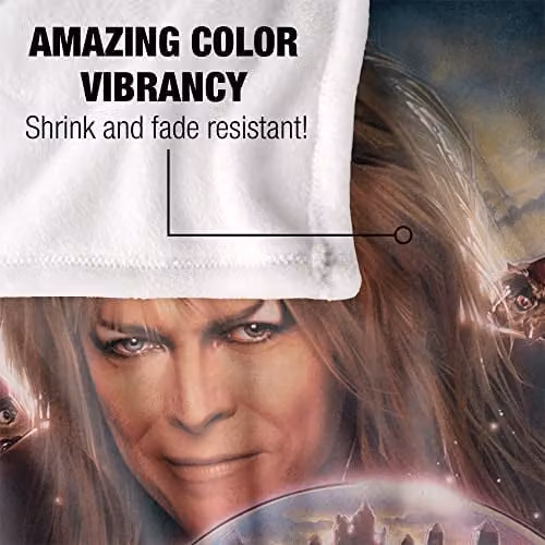 LOGOVISION Jim Henson Labyrinth Trapped In The Glass Silky Touch Super Soft Throw Blanket, White, W: 152 cm, D: 127 cm – 3