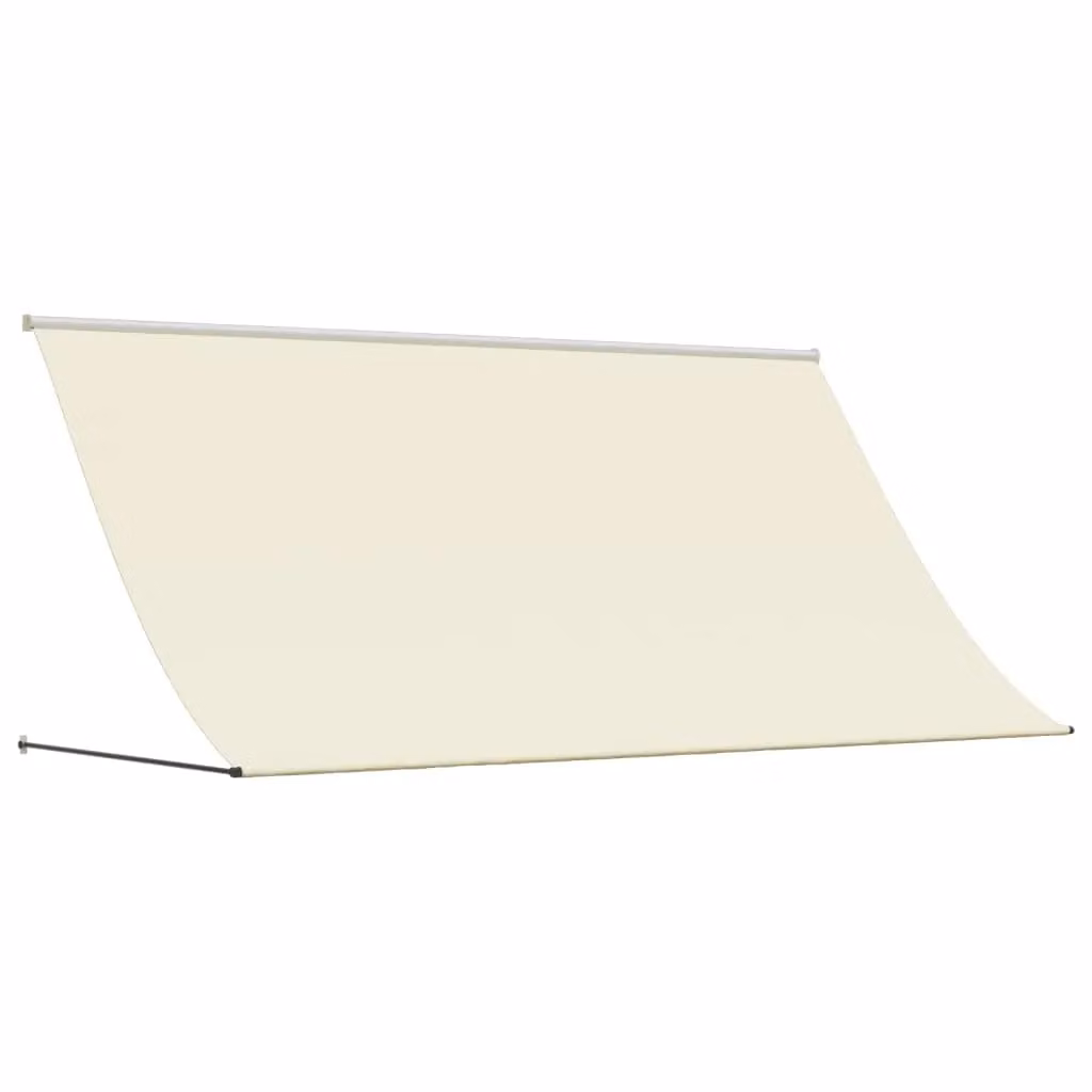Berkfield Home Retractable Manual Folding Arm Awning in Beige with Steel Frame, W: 300 cm, D: 150 cm – 2