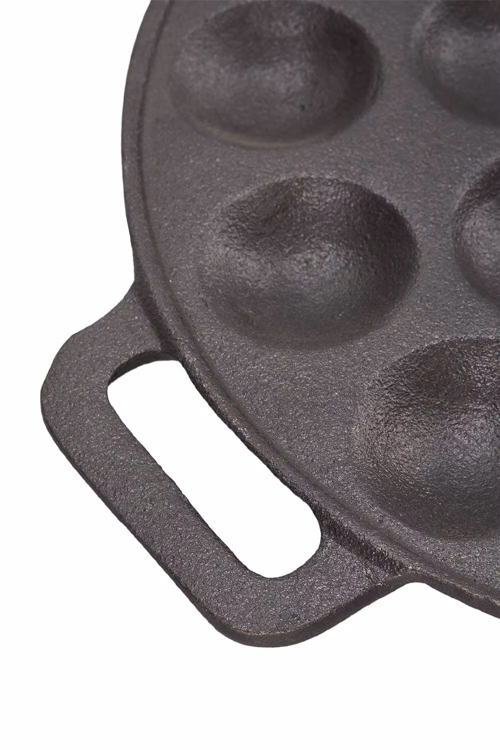 Garden Sanctuary Non-stick 19-hole Cast Iron Aebleskiver Pan in Black – 6