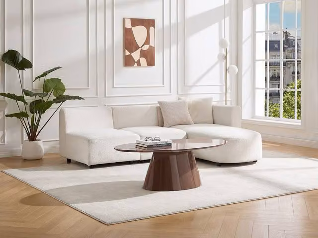 Vente-unique ANTELADA MDF Coffee Table in Chocolate Brown, W/D/H: 60 x 40 x 50 cm – 1