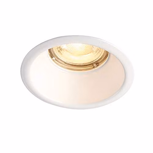 Netlighting Speculo LED Recessed Bathroom Downlight, Matt White Glass, IP65, GU10