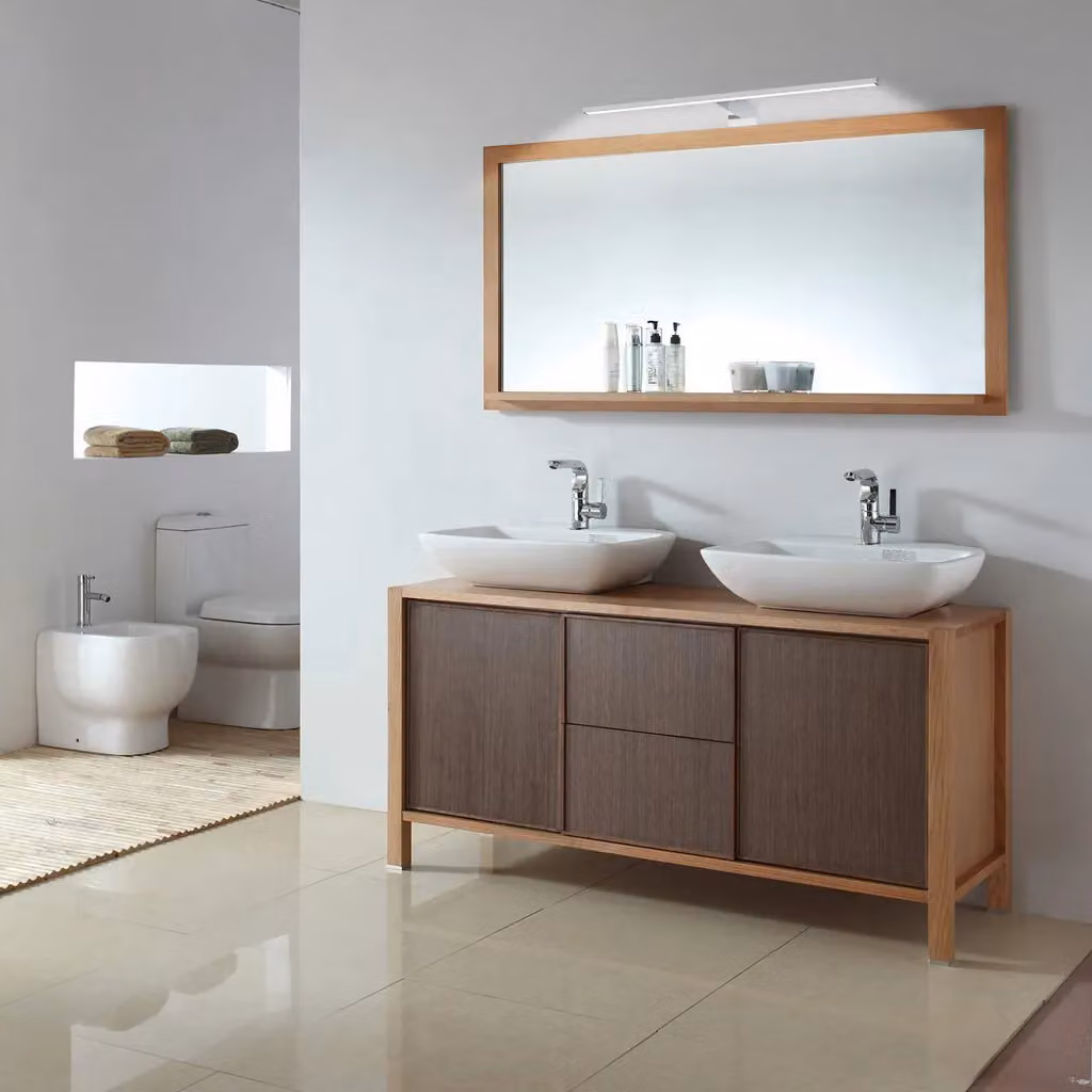 B.K.Licht LED Mirror Light in Silver, 60cm, IP44 Bathroom Vanity Lighting with Neutral White 4000K – 3