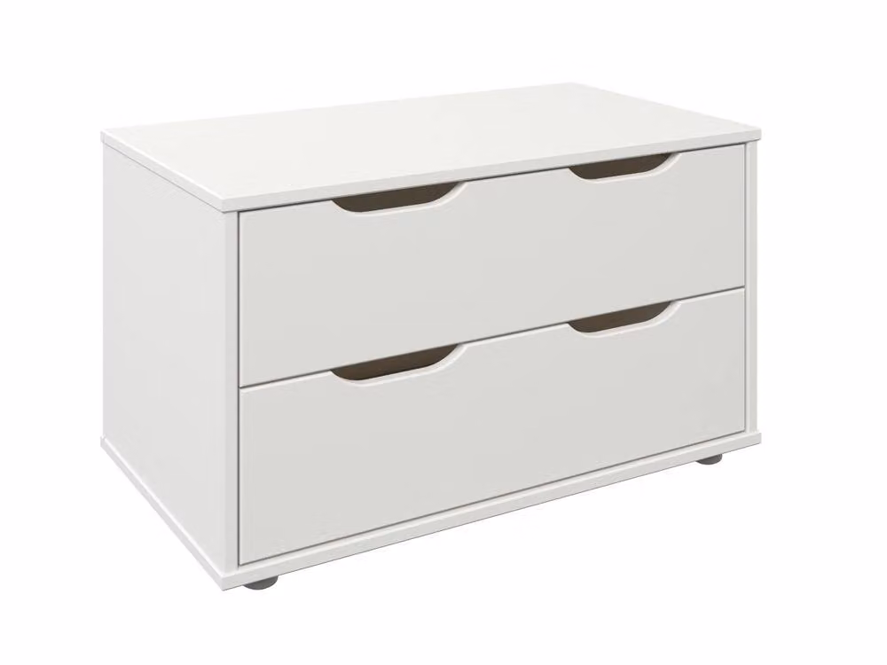 Noomi Mid Sleeper Cabin Bed in White Lacquered Solid Pine Wood – 2