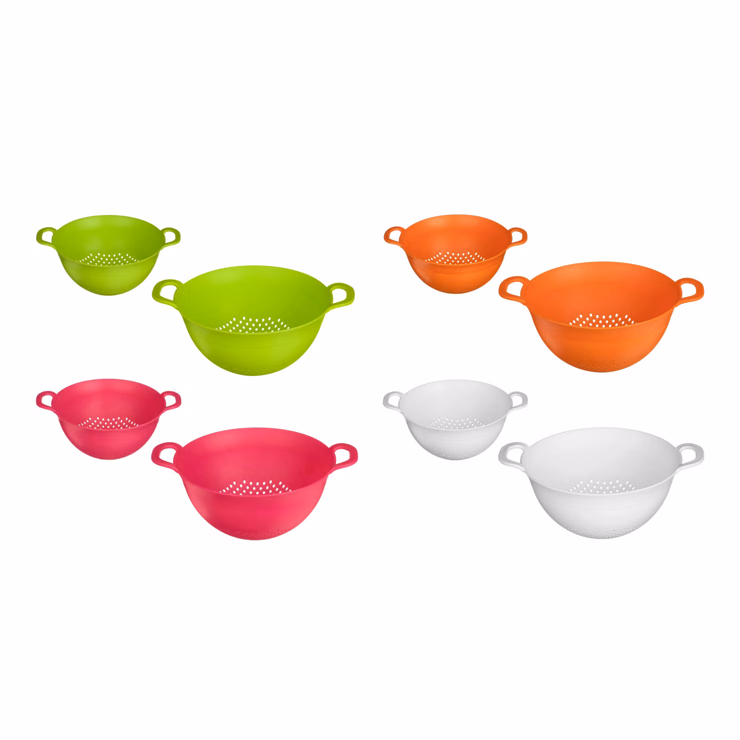 Orsina Pink Plastic Round Colander with Handles – 1