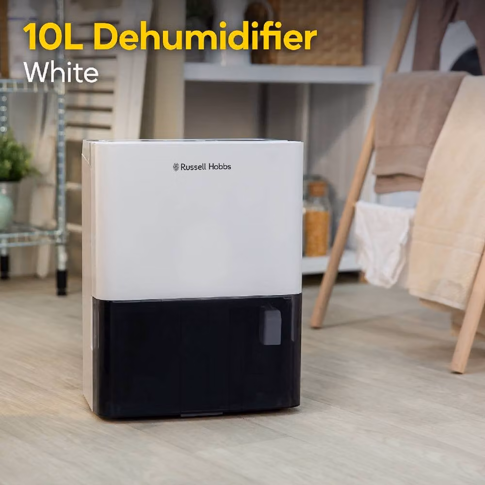 Russell Hobbs RHDH1001 Dehumidifier, 10L/Day Capacity for Rooms up to 30m2, White – 5