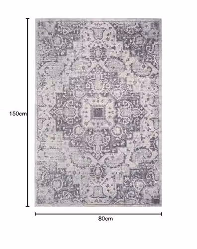 THE RUGS Montana Vintage Grey Area Rug, W/D: 80 x 150 cm – 2