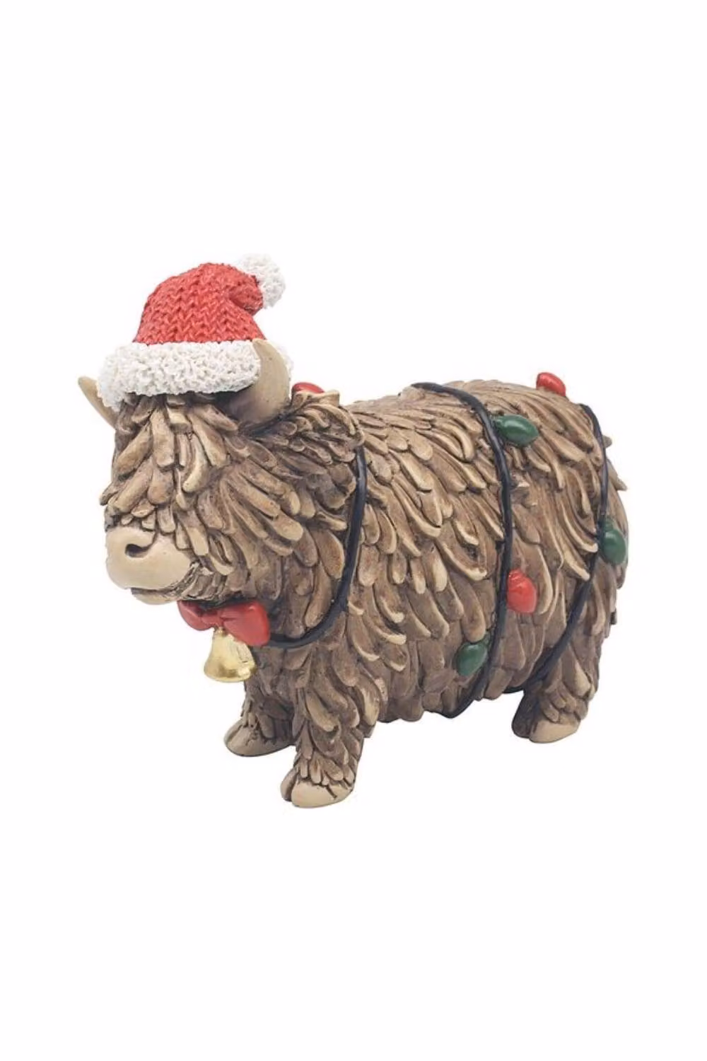 KDMD Rustic Standing Highland Cow Tabletop Ornament in Brown – 2
