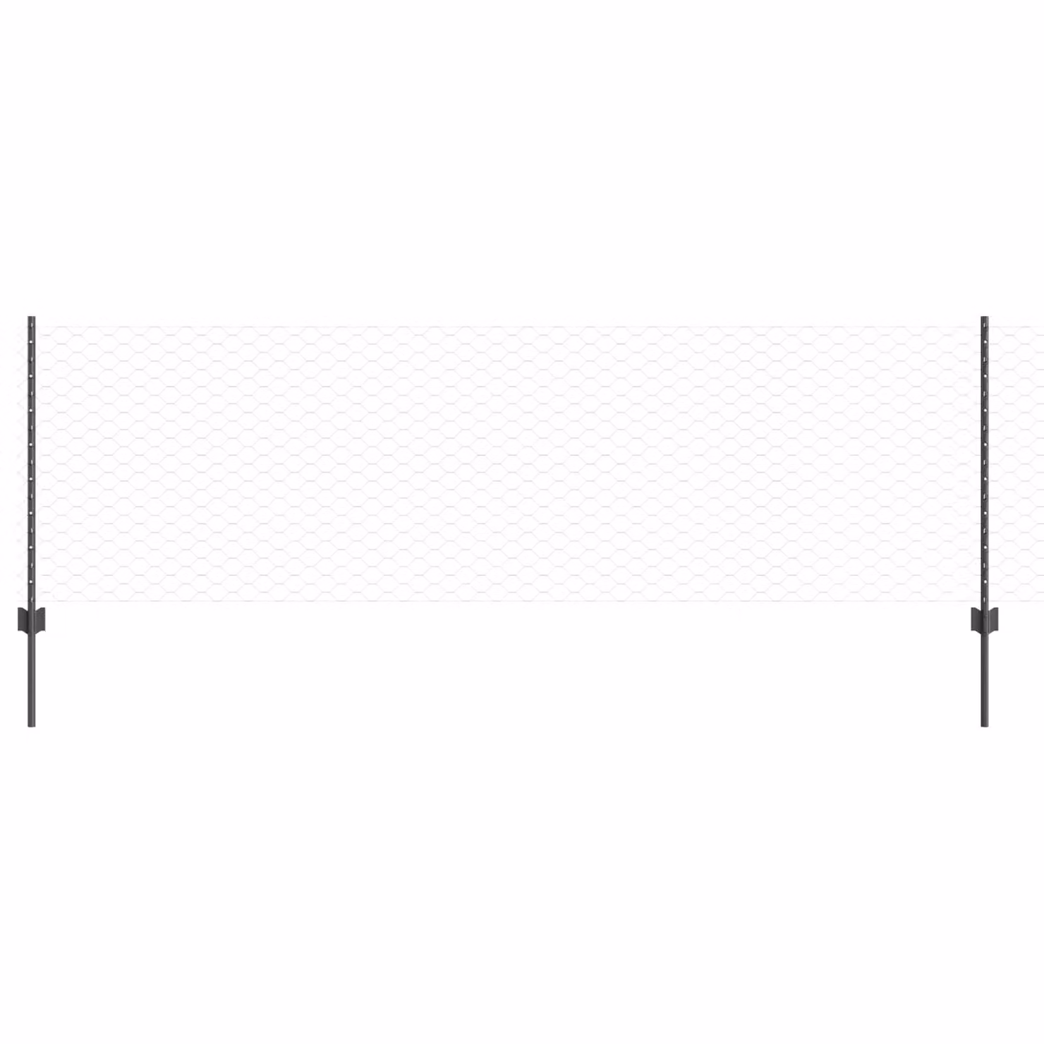 Berkfield Home Steel U-Channel Fence Posts, Grey, 5 Pack, Height: 80 cm – 2