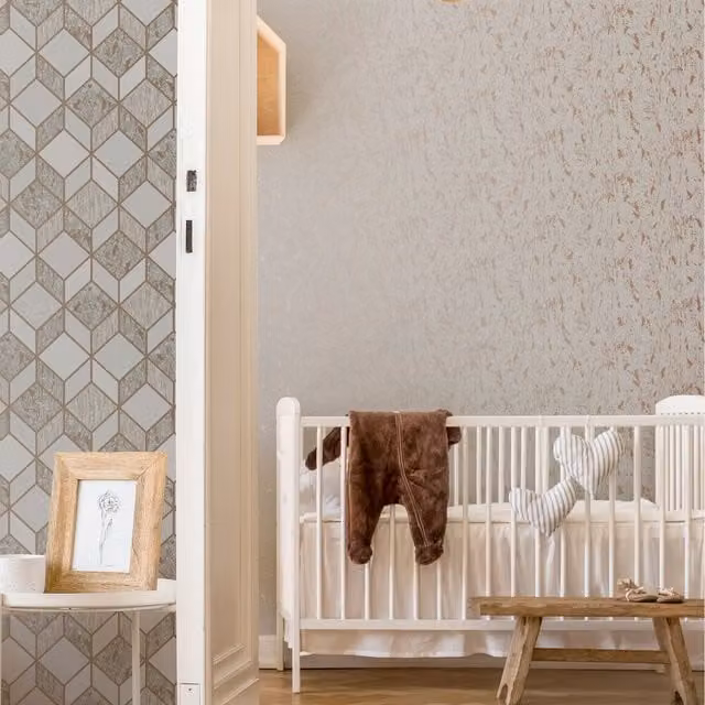 Superfresco Milan Illusion Cork Texture Wallpaper in Rose Gold and Pink