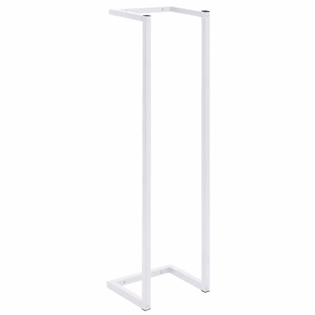 Berkfield Home White Metal Wall Mounted Towel Rack, W/D/H: 25 x 20 x 95 cm – 2