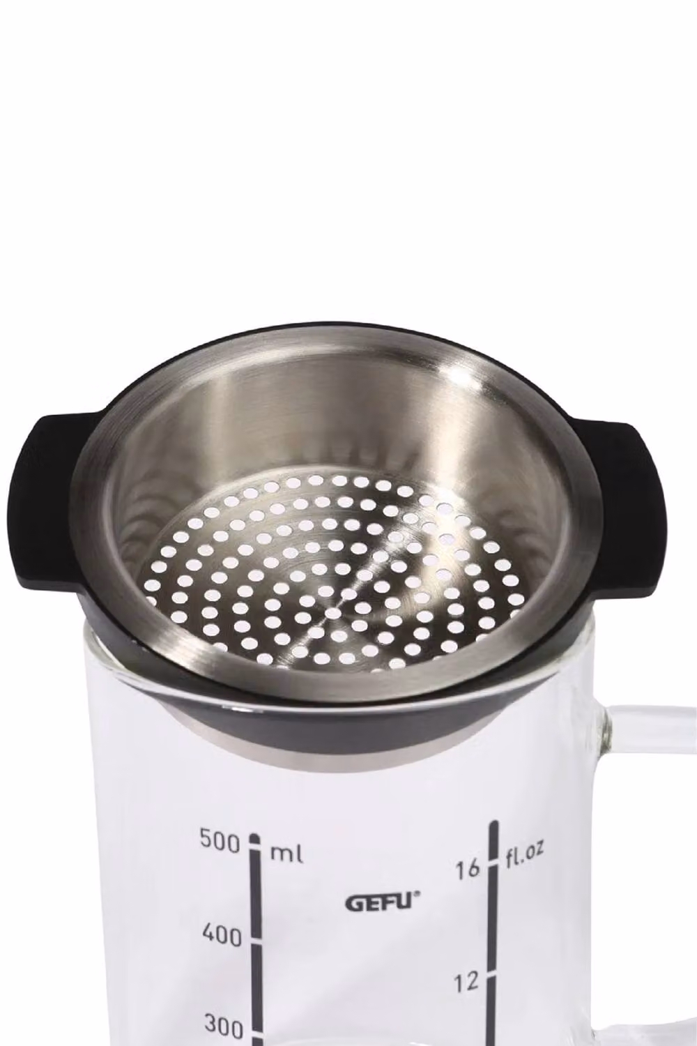 Gefu SEPARATO Gravy and Fat Separator with Fine Mesh Sieve in Transparent Glass and Stainless Steel – 2