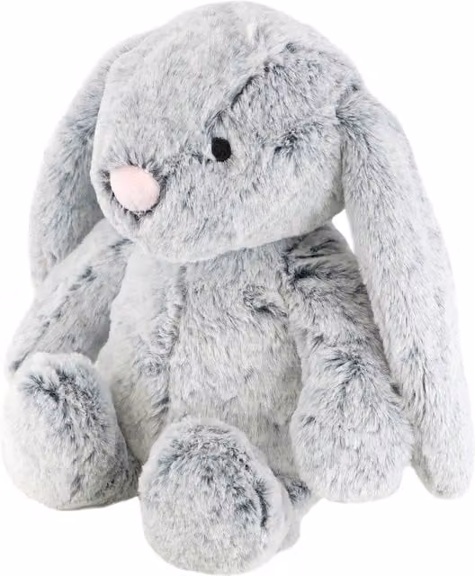 The Magic Toy Shop Plush Grey Rabbit Bunny Teddy, Height: 25 cm