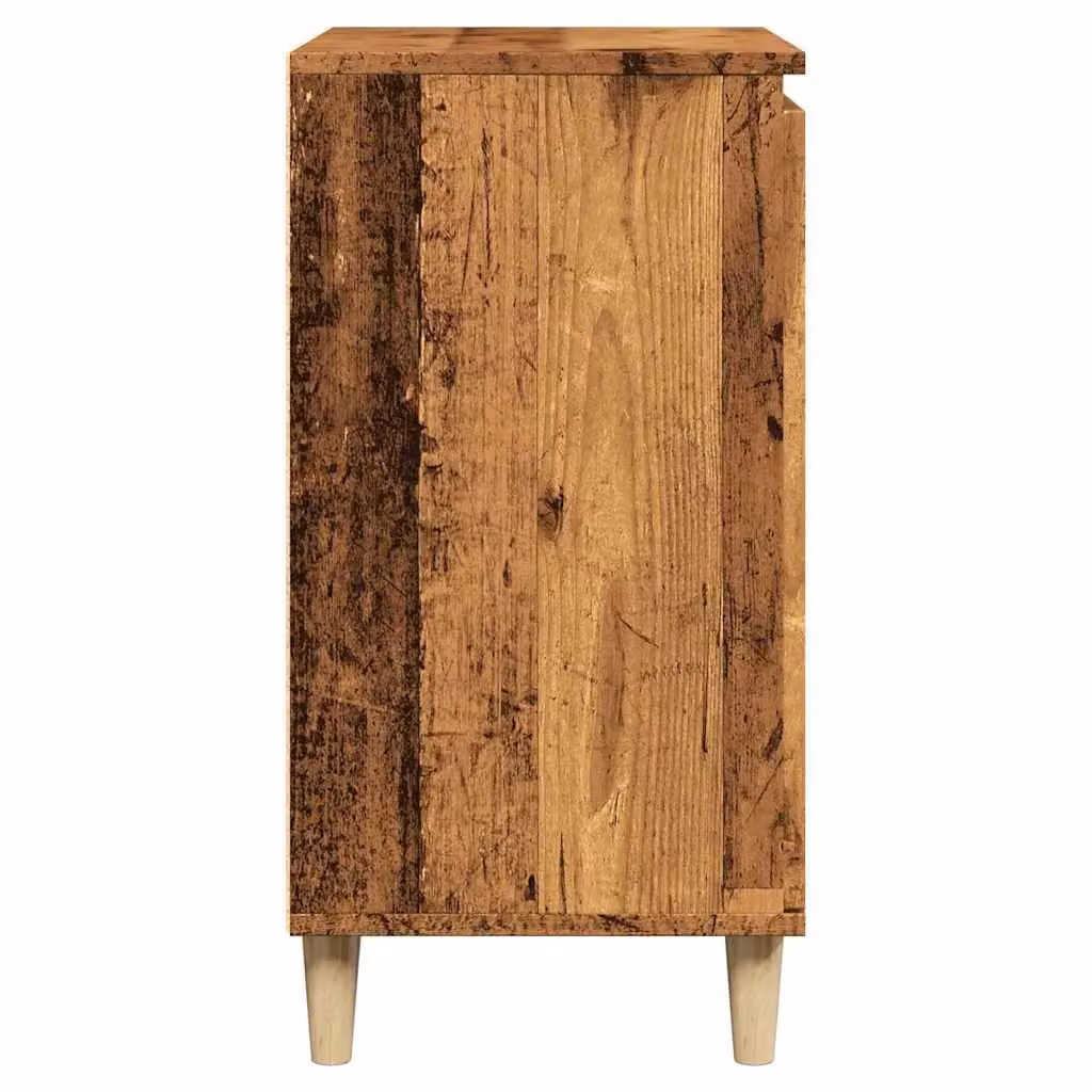 Berkfield Home Old Wood Sideboard in Brown, W/D/H: 60 x 35 x 70 cm – 4