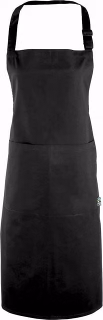 Premier Women's 100% Certified Fairtrade Cotton Workwear Apron in Black
