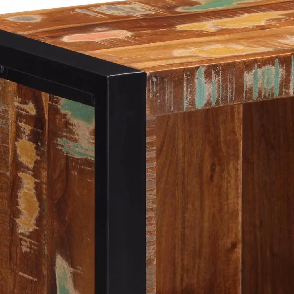 Berkfield Home Brown Reclaimed Solid Wood Bathroom Cabinet W/D/H: 40 x 30 x 90 cm – 3