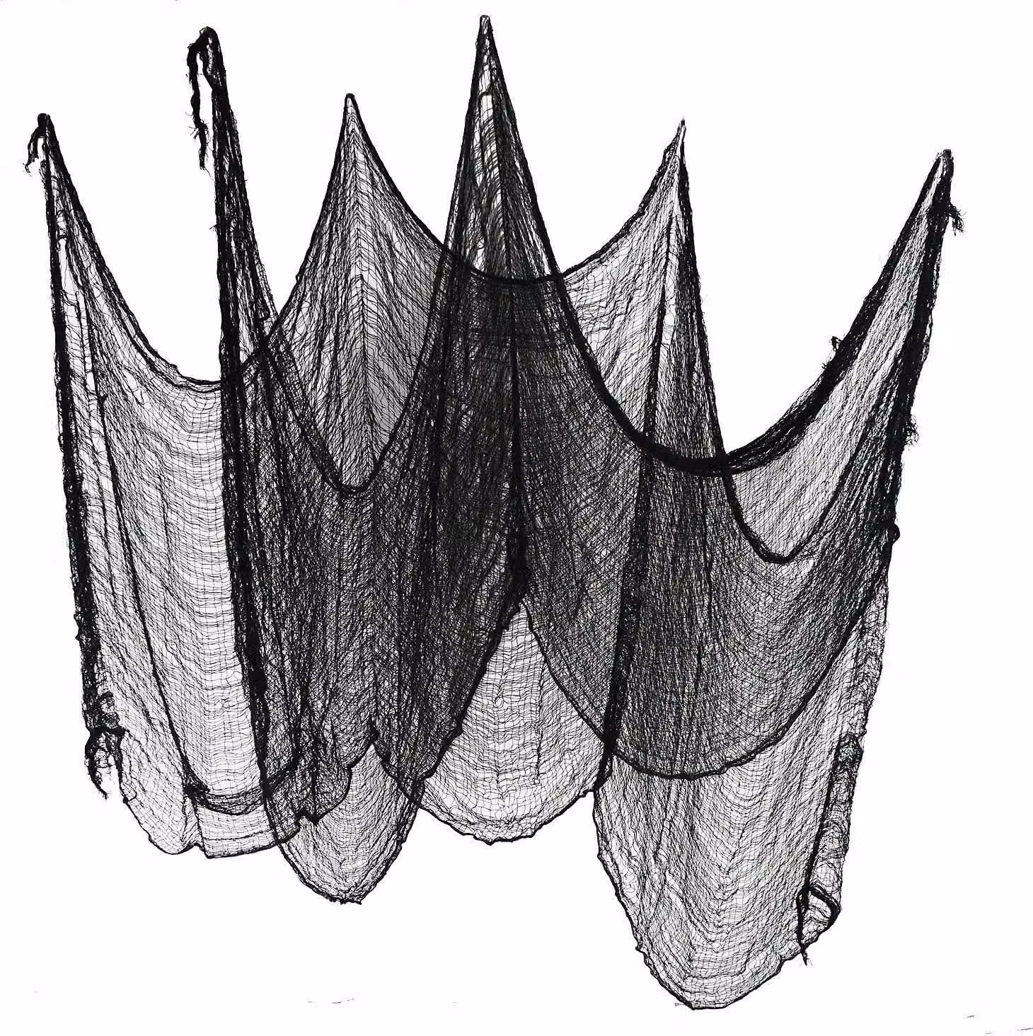 Shatchi Black Mesh Creepy Cloth Halloween Party Decorations, 100 Pack, W/D/H: 76 x 76 x 76 cm – 3
