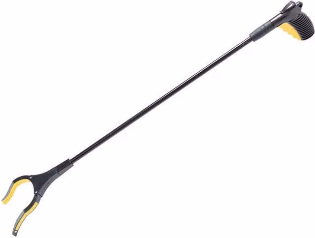 Bulldozer Professional Rubberised Claw Litter Picker, Black