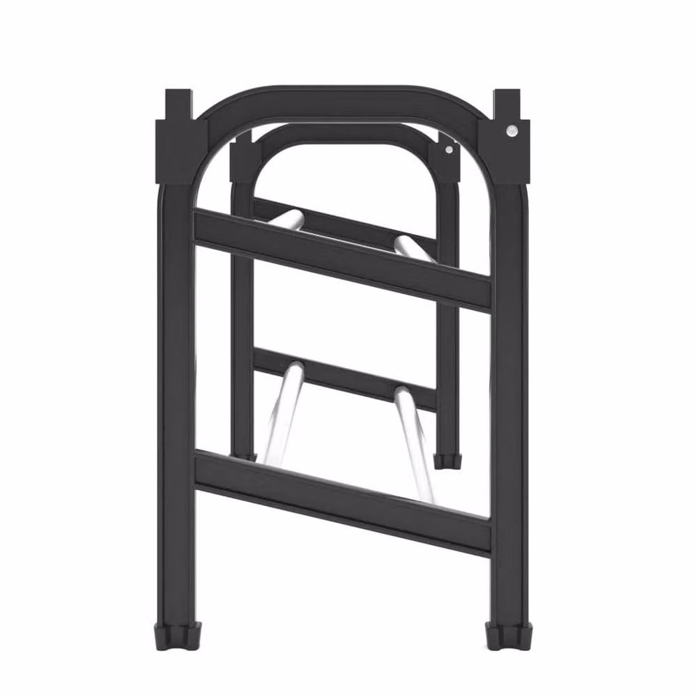 Berkfield Home Extendable Shoe Rack with 2 Shelves, Black, W/D/H: 119 x 24 x 37 cm – 3