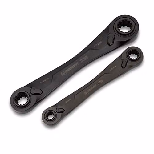 Crescent X6 2 Piece Combination Ratcheting Spanner Set in Black – 1
